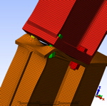 Fuverschraubung / FEM-Verformungsanalyse